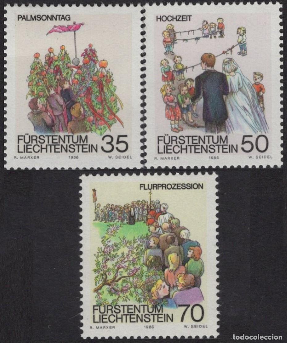 Sellos: LIECHTENSTEIN 1986 - FIESTAS DE PRIMAVERA - YVERT 844**