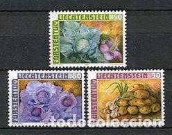 Sellos: LIECHTENSTEIN 1986 - FRUTOS DEL CAMPO - YVERT 845/847**