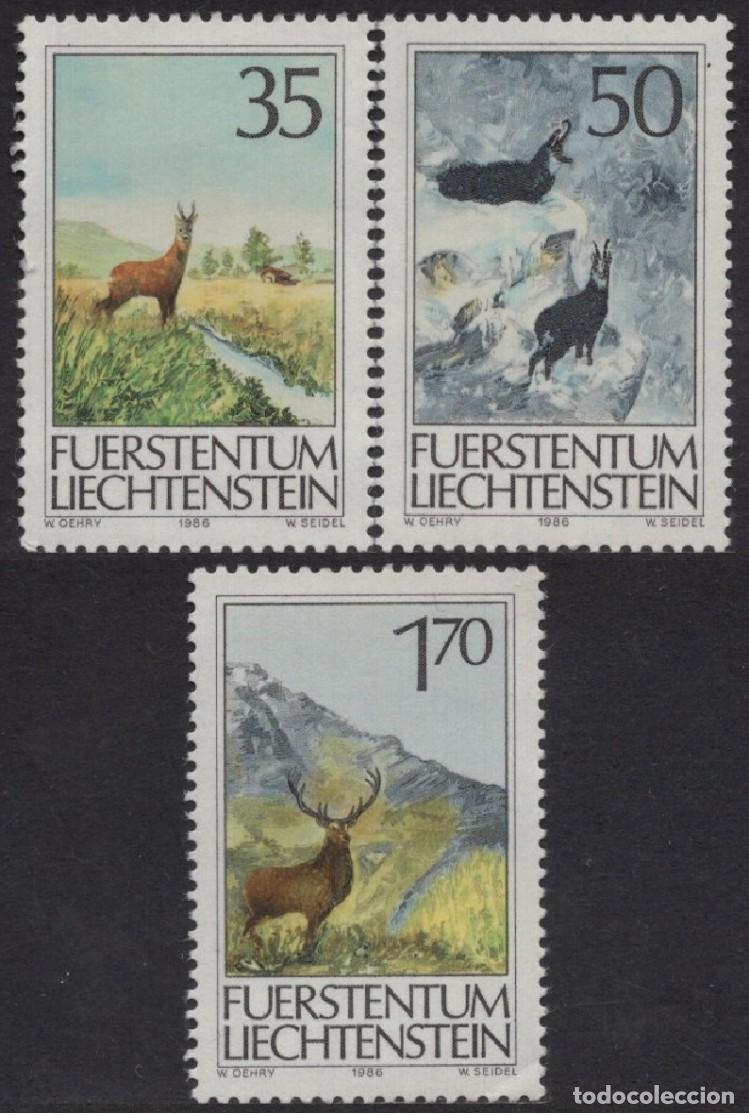 Sellos: LIECHTENSTEIN 1986 - FAUNA - YVERT 848/850**