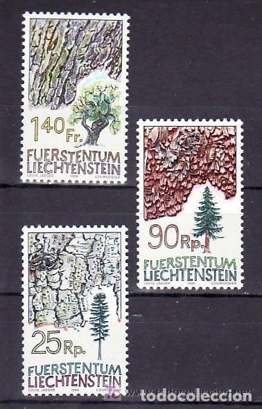 Sellos: LIECHTENSTEIN 1986 - ARBOLES - YVERT 854/856**