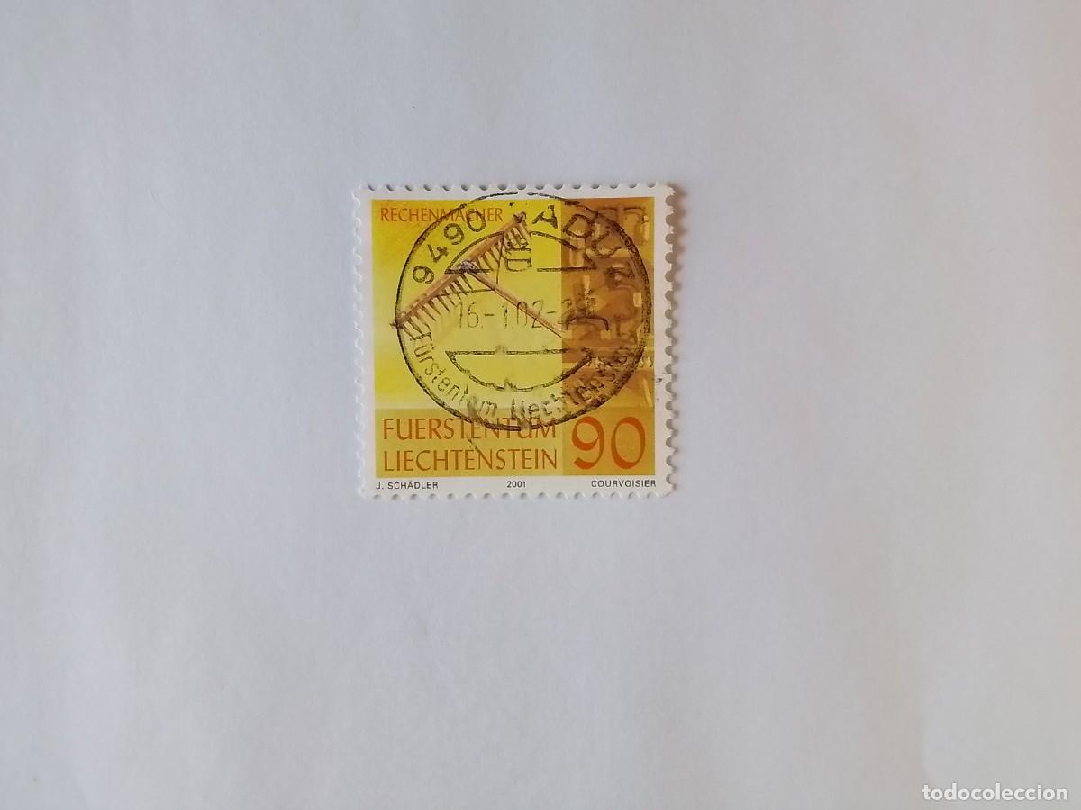 Sellos: A&Ntilde;O 2001 LIECHTENSTEIN SELLO USADO