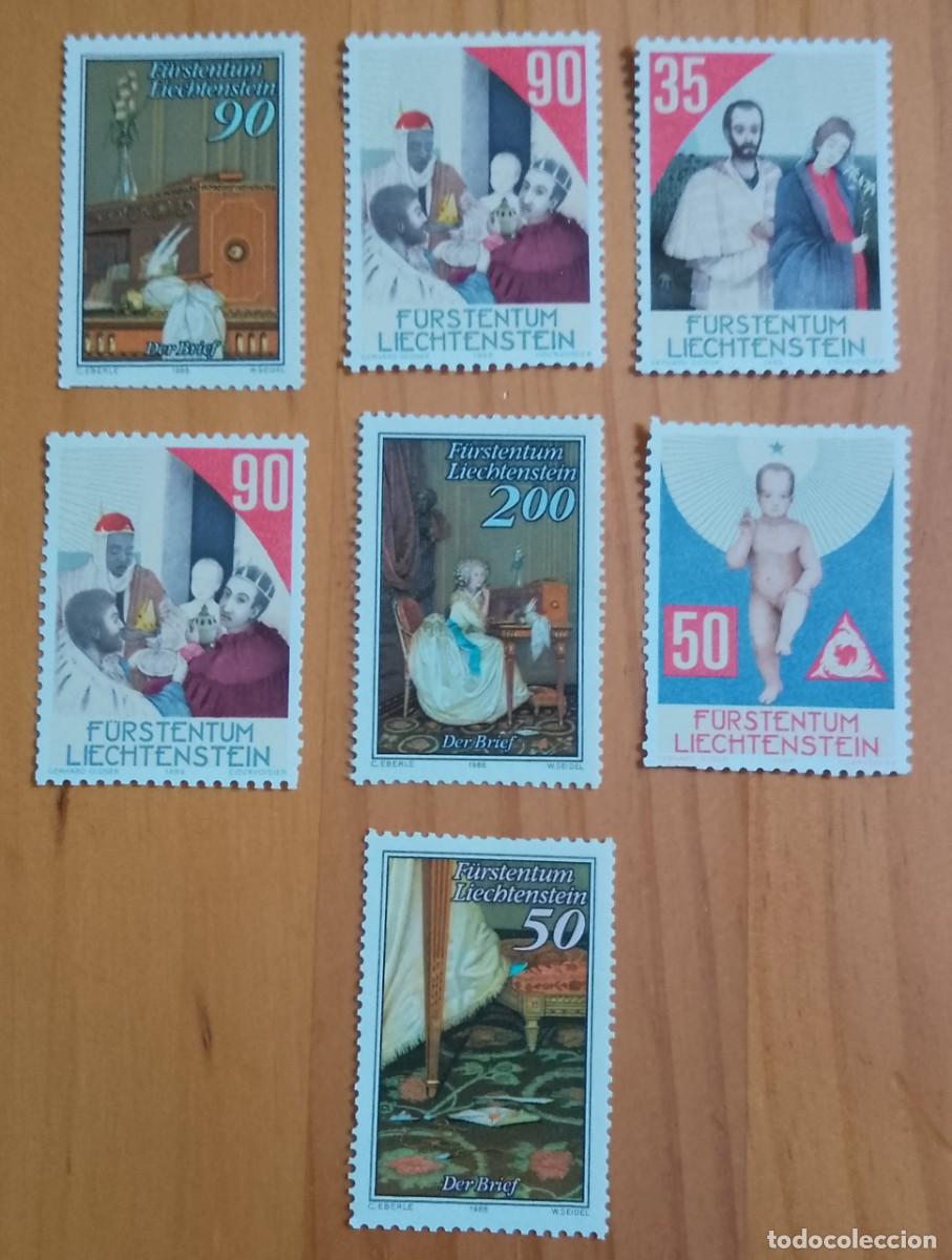 Sellos: LIECHTENSTEIN - LOTE 7 SELLOS NUEVOS