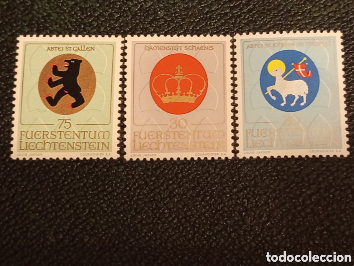 Sellos: Liechtenstein 1970 - Escudos de Armas (Michel #537-539 / Yvert #482-484) MNH