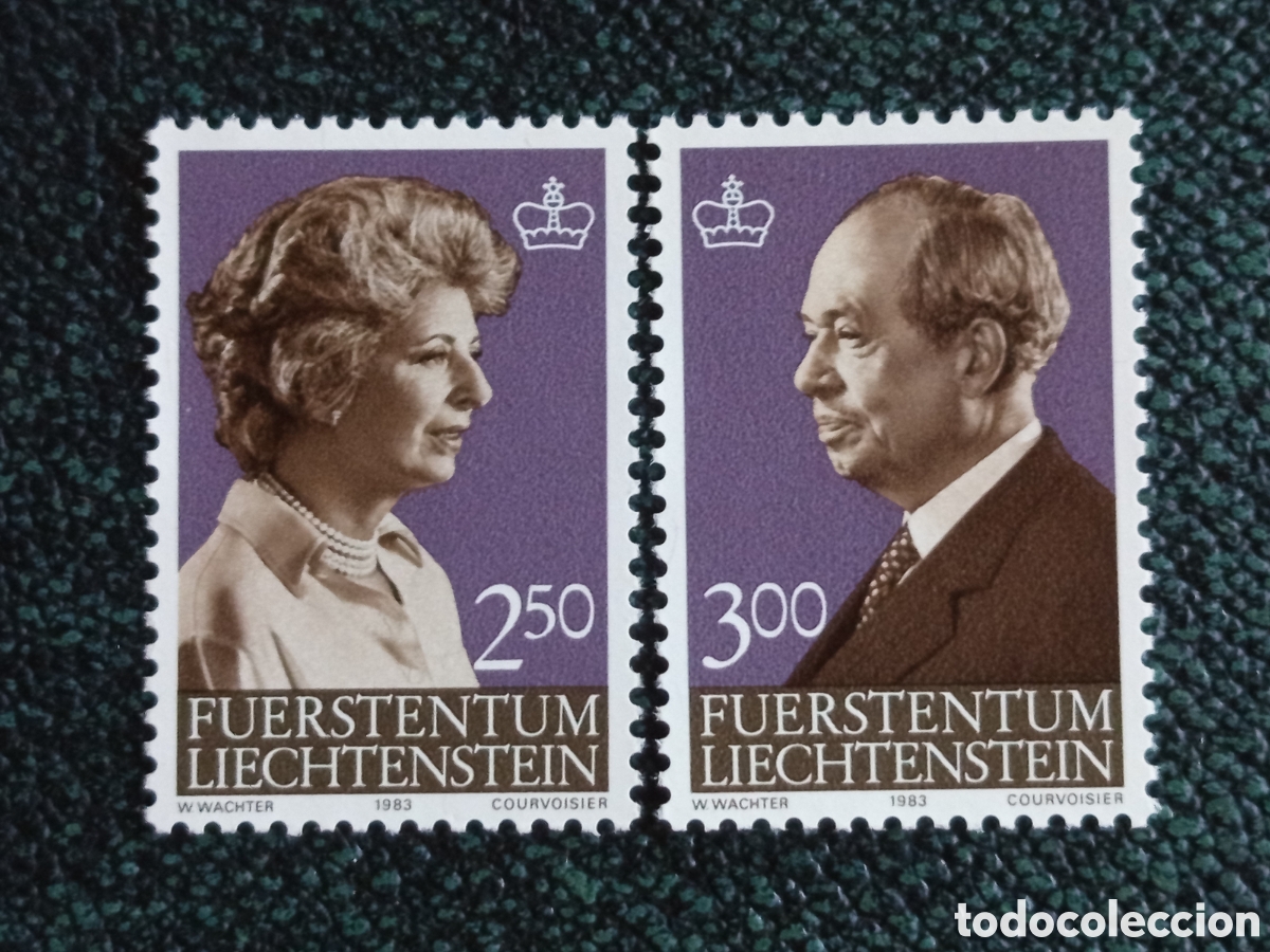 Sellos: Pareja Sellos Liechtenstein 1983 Principes Gina y Francisco Jose MNH Michel 828/29