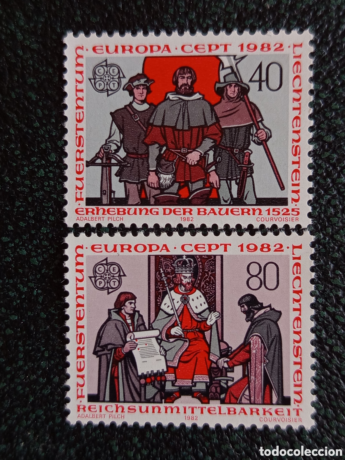 Sellos: Serie Completa Liechtenstein 1982 Europa CEPT Yvert 732/733 MNH