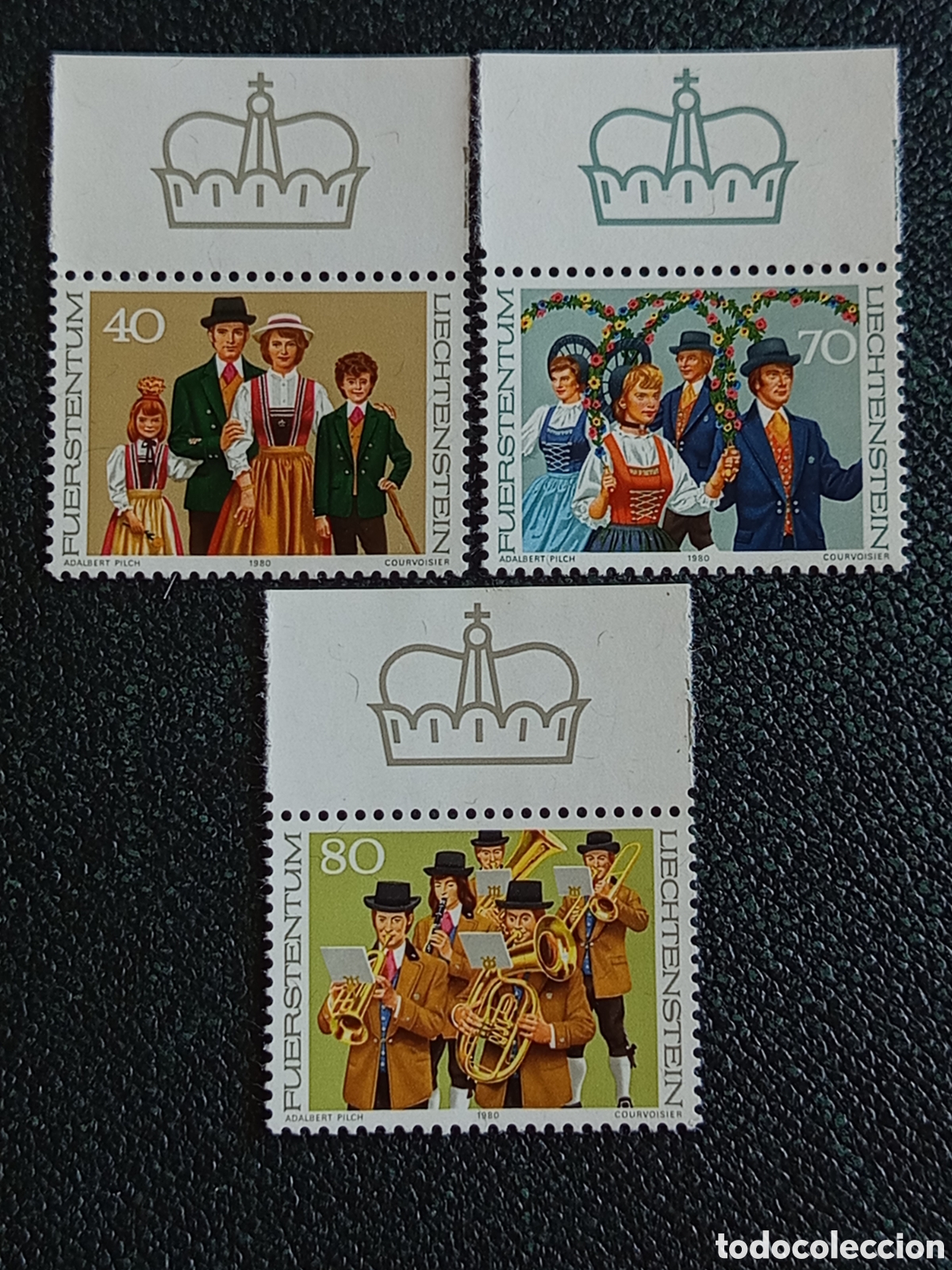 Sellos: Serie Completa Liechtenstein 1980 Costumbres Yvert 695/697 MNH
