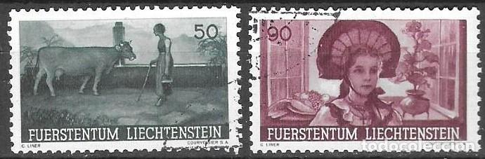 Sellos: SELLOS USADOS DE LIECHTENSTEIN 1941, YT 170/ 71