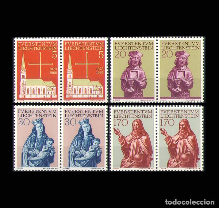 Selos: 8v Liechtenstein, 1966 | Yv: 418/21 - Mi: 470/3 - Sc: 416/9 MNH **