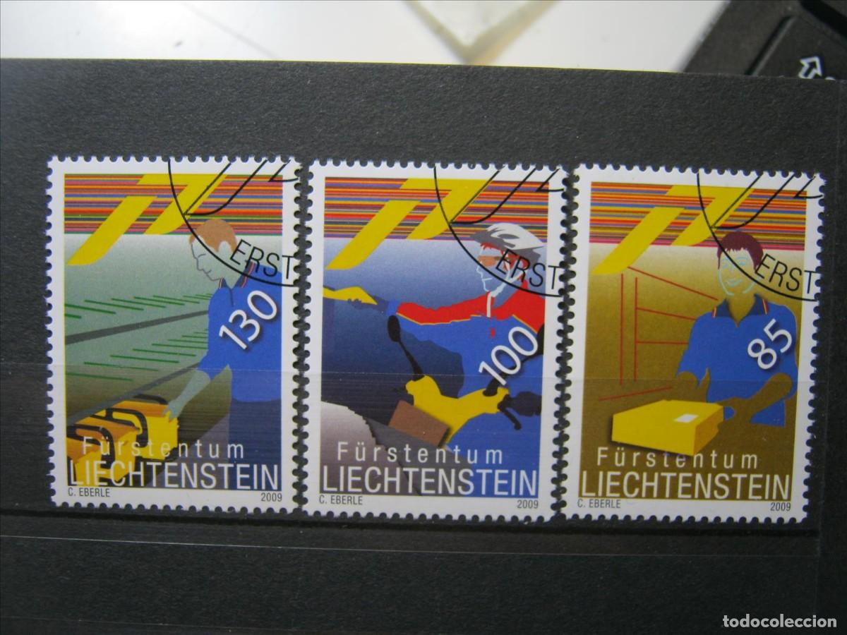 Selos: LIECHTENSTEIN 2009 SERIE YVERT 1447/1449 USADOS LUJO.