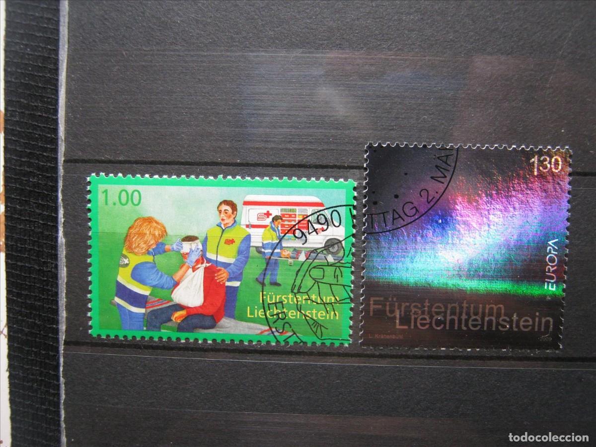 Selos: LIECHTENSTEIN 2009 SERIE YVERT 1454 Y 1446 USADOS LUJO.
