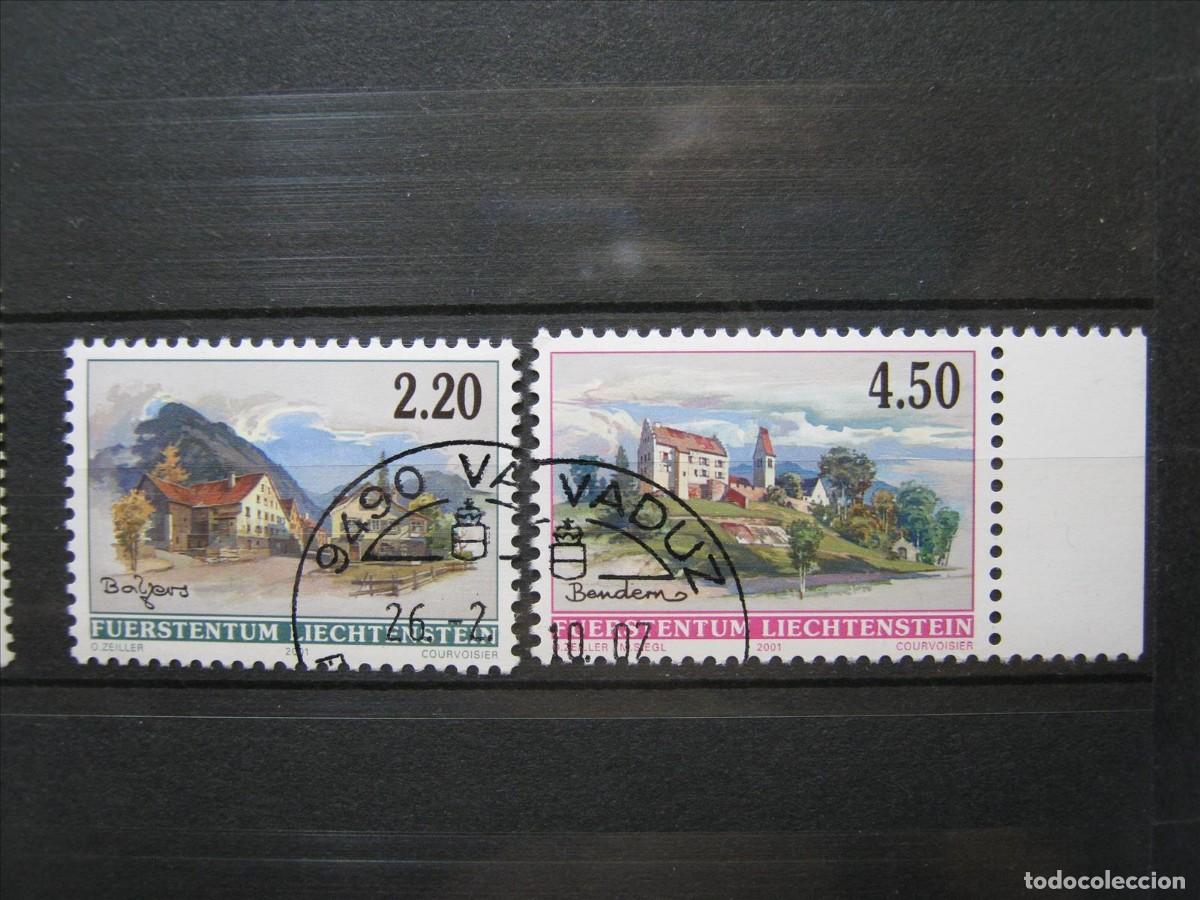 Selos: LIECHTENSTEIN 2001 YVERT 1205 Y 1206 USADOS EN LUJO.