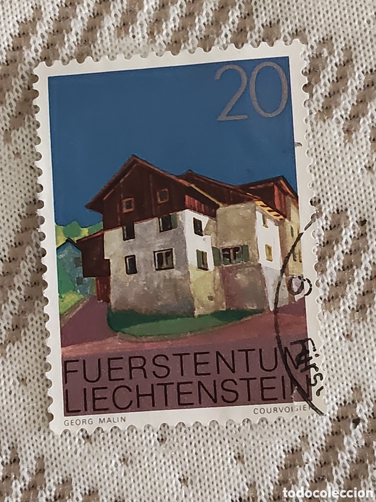 Sellos: Sello de Liechtenstein arquitectura tradicional 1978
