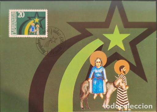 Sellos: Tarjeta M&aacute;xima Oficial (FDC / Carte Maximum) - Navidad 1983 (B&uacute;squeda de posada) -Liechtenstein