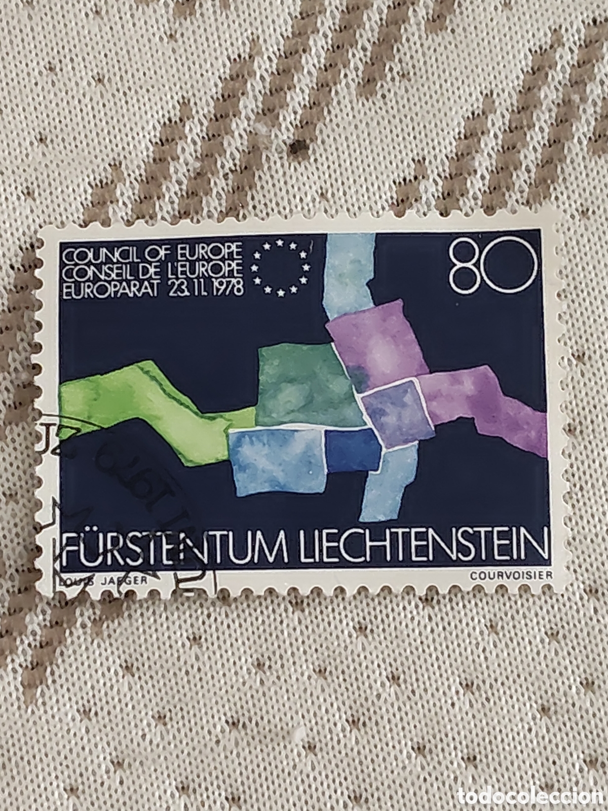 Sellos: Sello de Liechtenstein Adhesi&oacute;n del pais al Consejo de Europa 1979