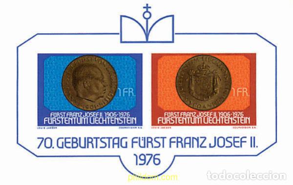 Sellos: 77615 MNH LIECHTENSTEIN 1976 70 ANIVERSARIO DEL PRINCIPE FRANZ JOSEPH II