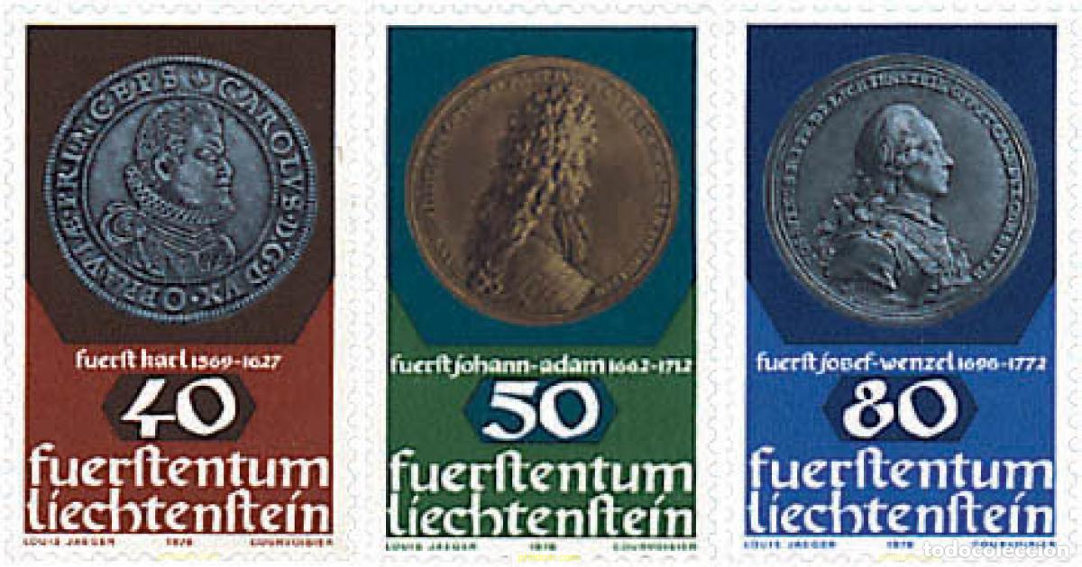 Sellos: 77623 MNH LIECHTENSTEIN 1978 MONEDAS Y MEDALLAS