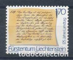 Sellos: LIECHTENSTEIN 1987 - 125 ANIVERSARIO DEL PARLAMENTO - YVERT 870**