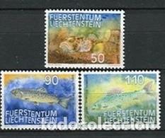 Sellos: LIECHTENSTEIN 1987 - FAUNA PECES - YVERT 863/865**