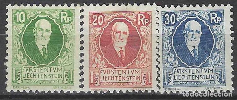 Sellos: LIECHTENSTEIN 1925 - 85&ordm; ANIV. DEL PR&Iacute;NCIPE JOHAN II, S.COMPLETA - MH*