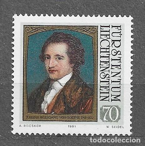 Sellos: Sello de Liechtenstein - 1981 Pintura. Famosos visitantes de Lietchenstein - 789 -111-1