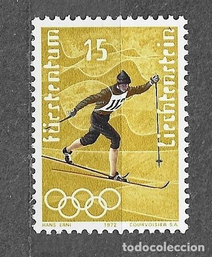 Sellos: Sello de Liechtenstein - 1971 Juegos Ol&iacute;mpicos de Invierno. Sapporo, Jap&oacute;n - 555 -111-1