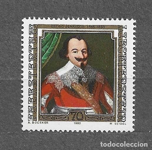 Sellos: Sello de Liechtenstein - 1982 Pintura. Famosos hu&eacute;spedes de Lietchenstein - 814 -111-1