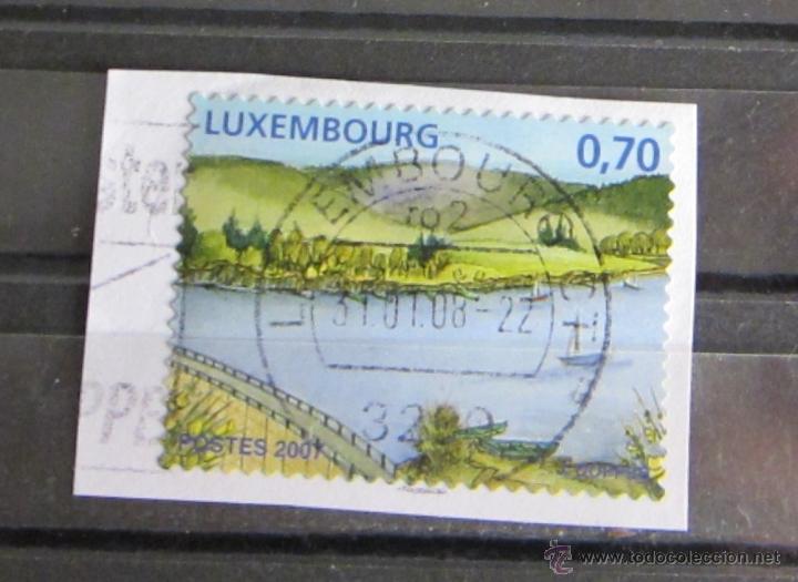 Sellos: LUXEMBURGO 0,70 &euro;. 2007. PEGADO - Foto 1