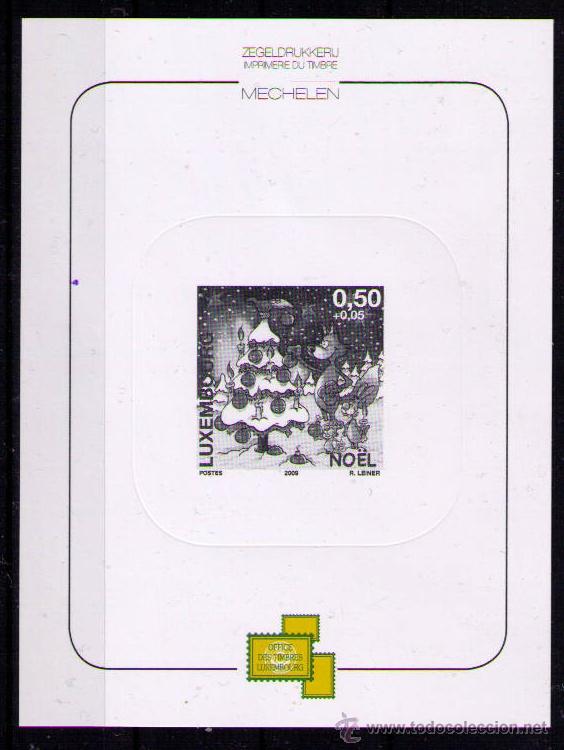 Sellos: LUXEMBURGO 2009 - NAVIDAD - PRUEBA - Foto 1