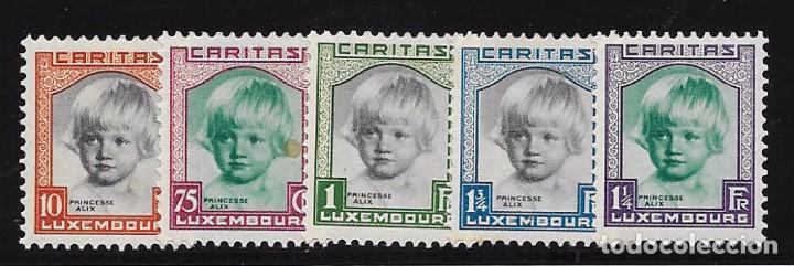 Sellos: LUXEMBURGO. YVERT N&ordm; 234/38* - Foto 1