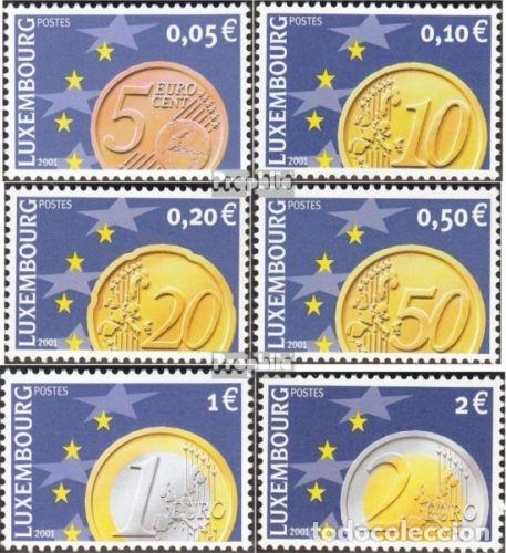 Sellos: Luxemburgo 2001 Ivert 1497/502 *** El Euro - Numismatica - Foto 1 - 79907221