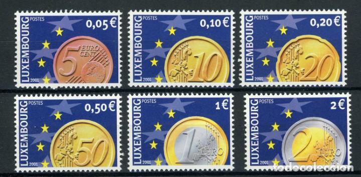 Sellos: Luxemburgo 2001 Ivert 1497/502 *** El Euro - Numismatica - Foto 1 - 253132265