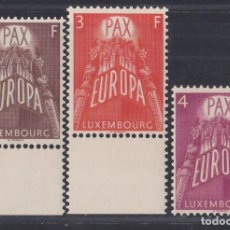 Sellos: LUXEMBURGO, 1957 YVERT Nº 531 / 533 /**/, TEMA EUROPA, SIN FIJASELLOS,. Lote 310149688