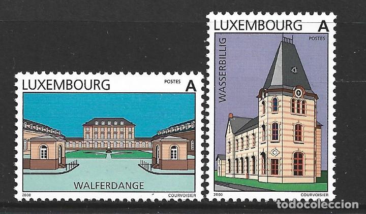 Sellos: LUXEMBURGO 1445/46** - A&Ntilde;O 2000 - TURISMO - EDIFICIOS HISTORICOS - Foto 1