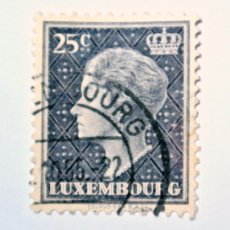 Sellos: SELLO POSTAL LUXEMBURGO 1948 , 25 C , GRAN DUQUESA CHARLOTTE FACING LEFT. Lote 377372239