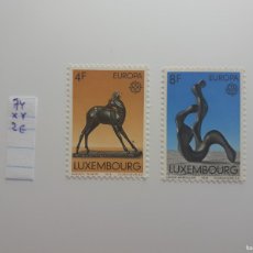 Sellos: LUXEMBURGO 1974 ESCULTURA, ANIMAL, CIERVO, CORZO, PLÁSTICO, EUROPA, CEPT ** MNH