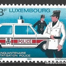 Sellos: LUXEMBURGO 967** - AÑO 1980 - 50º ANIVERSARIO DE LA NACIONALIZACION DE LA POLICÍA