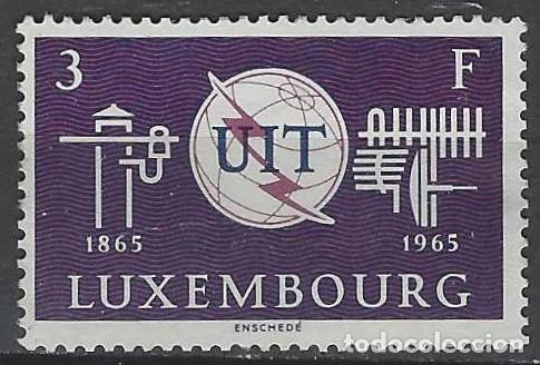 Sellos: LUXEMBURGO 1965 - CENTENARIO DE LA UIT - MSG - Foto 1
