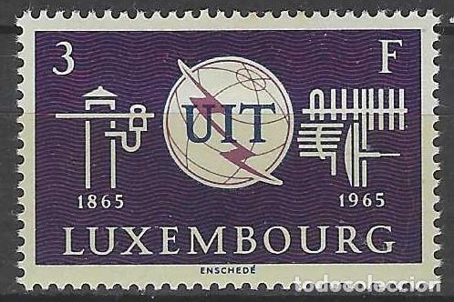 Sellos: LUXEMBURGO 1965 - CENTENARIO DE LA UIT - MH* - Foto 1