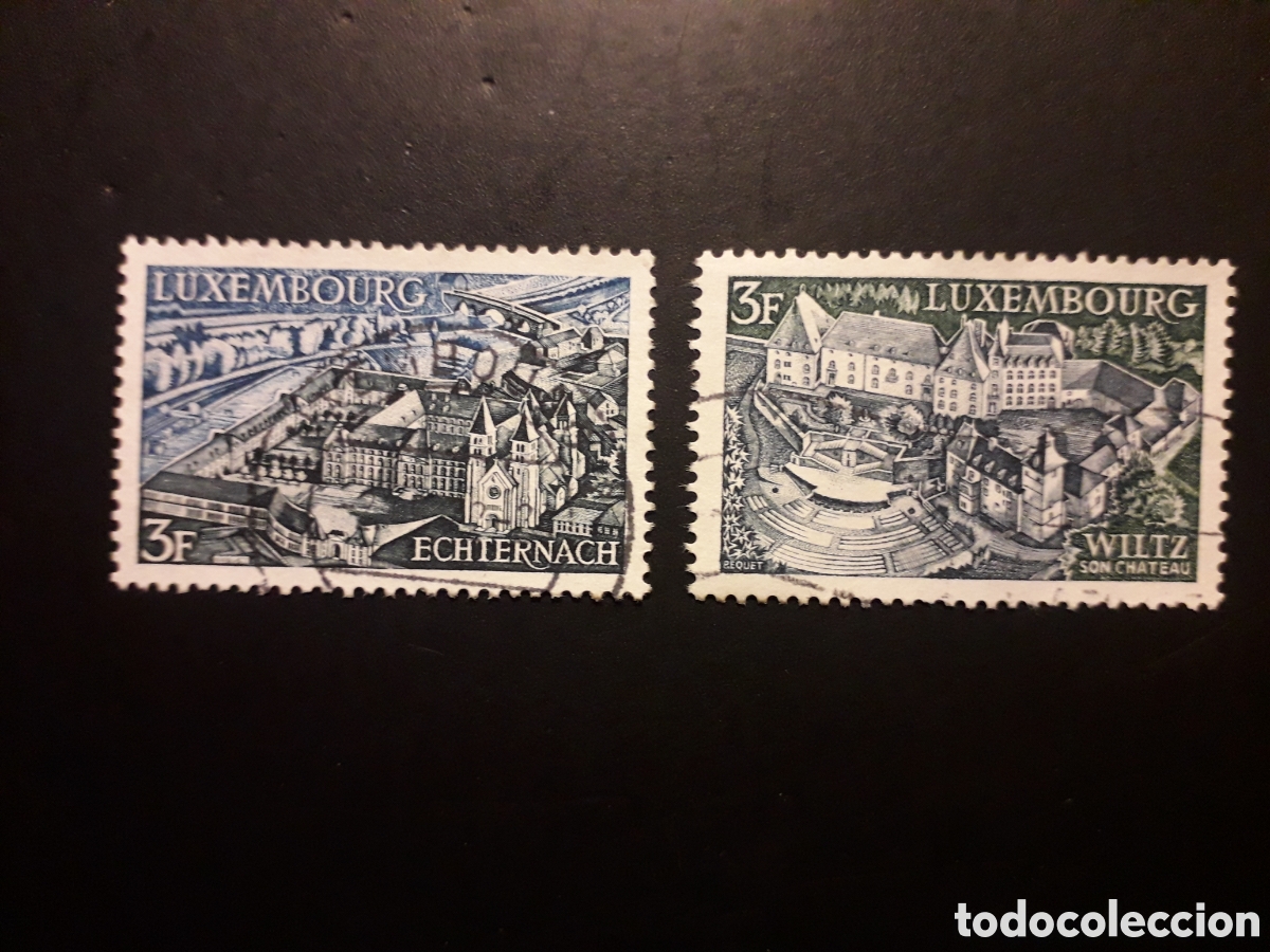 Sellos: LUXEMBURGO YVERT 746/7 SERIE COMPLETA USADA 1969 PAISAJES, CASTILLOS PEDIDO M&Iacute;NIMO 3&euro;