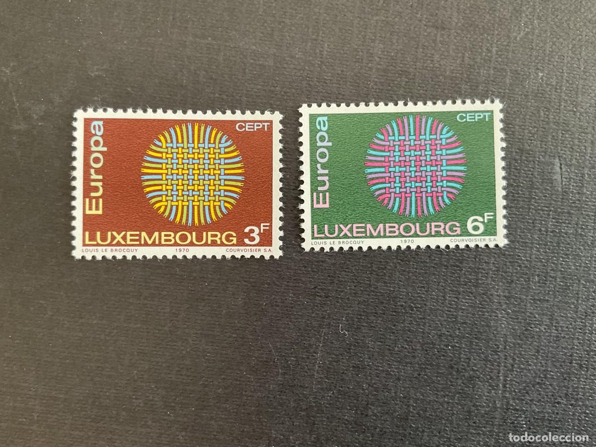 Sellos: LUXEMBURGO N&ordm; YVERT 757/8*** A&Ntilde;O 1970. EUROPA