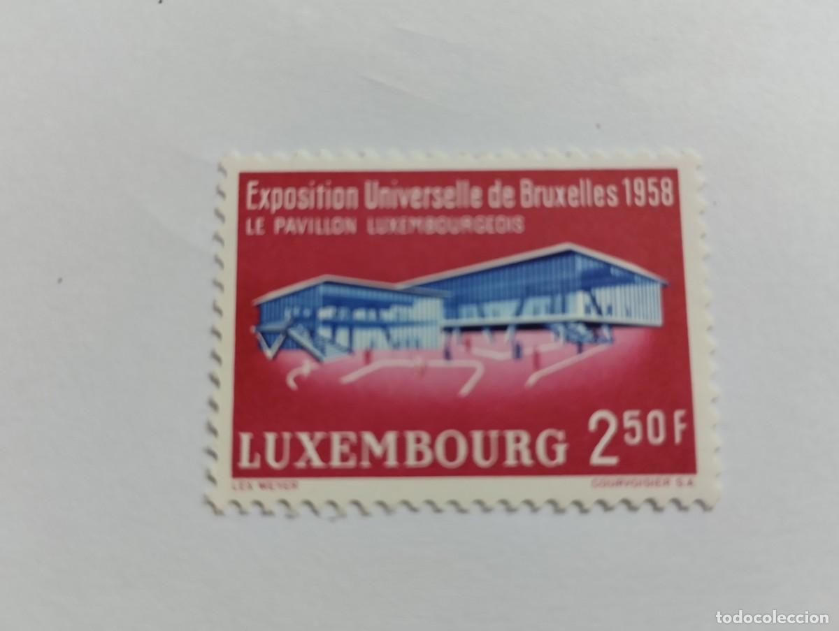 Sellos: SELLO LUXEMBURGO, A&Ntilde;O 1958, SERIE COMPLETA, EXPOSICI&Oacute;N UNIVERSAL DE BRUSELAS 1958. YVERT 541