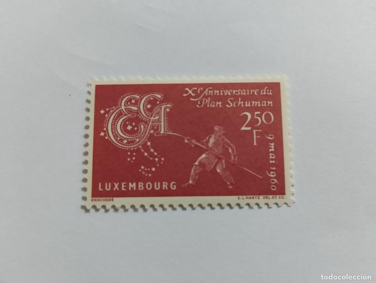 Sellos: SELLO LUXEMBURGO, A&Ntilde;O 1960 SERIE COMPLETA***MNH, DECIMO ANIVERSARIO DEL PLAN DE SHUMAN