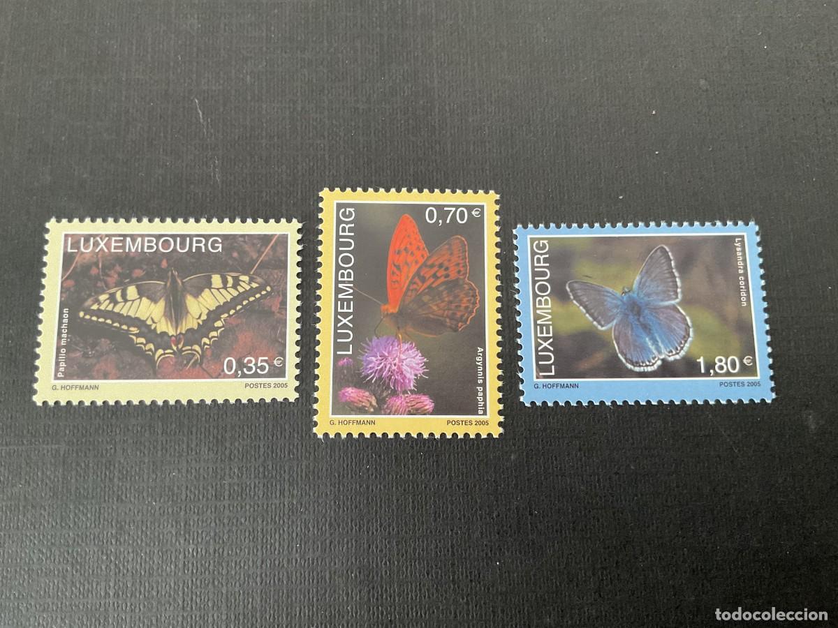Sellos: LUXEMBURGO N&ordm; YVERT 1634/6*** A&Ntilde;O 2005. FAUNA. MARIPOSAS