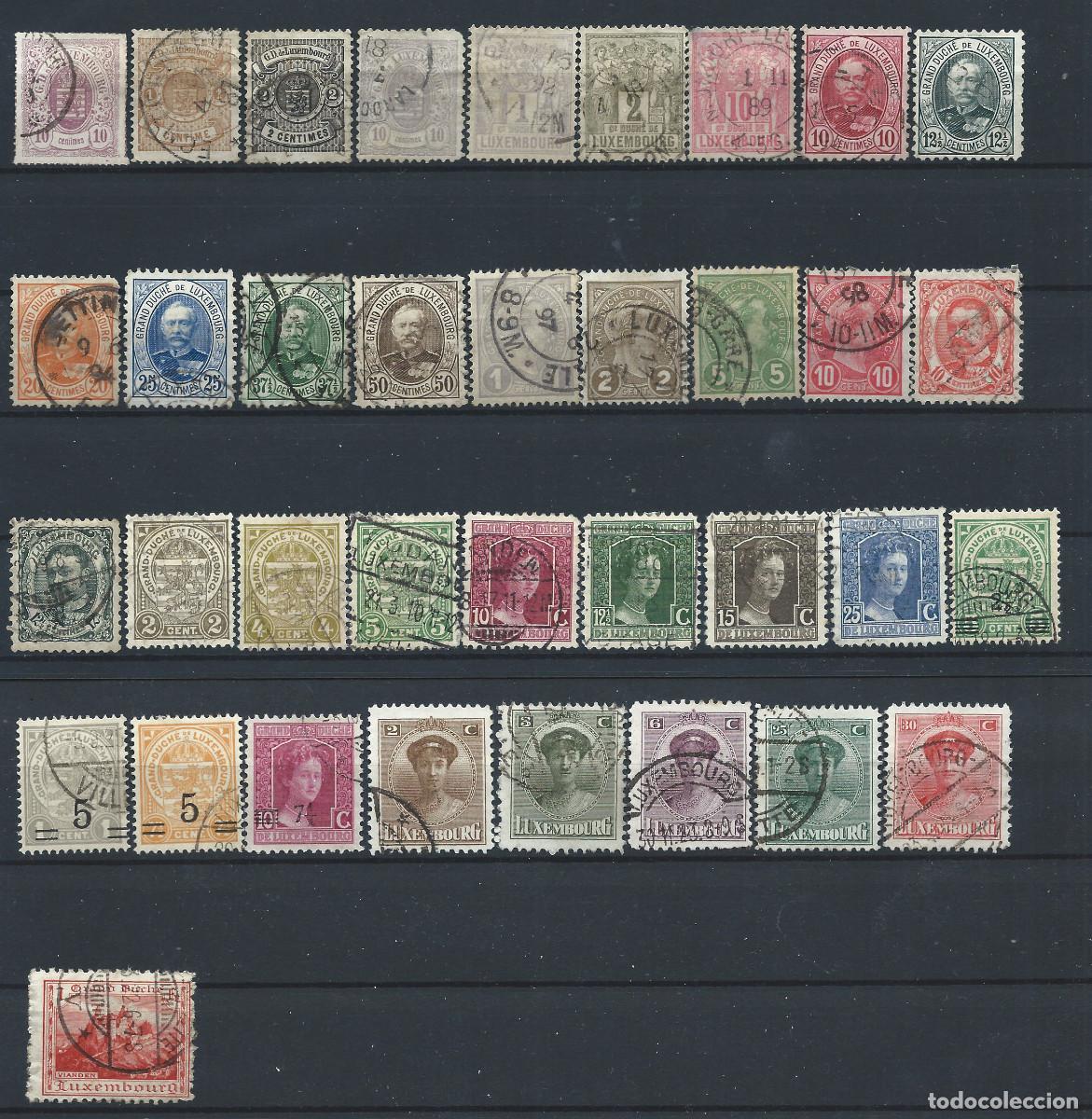 Sellos: Luxembourg Lot 36 Tp Obl (FU) Entre 1880 et 1922 - Sujet divers