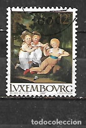 Sellos: 1989: Europa. Juegos infantiles - El columpio. Siglo XIX (usado)