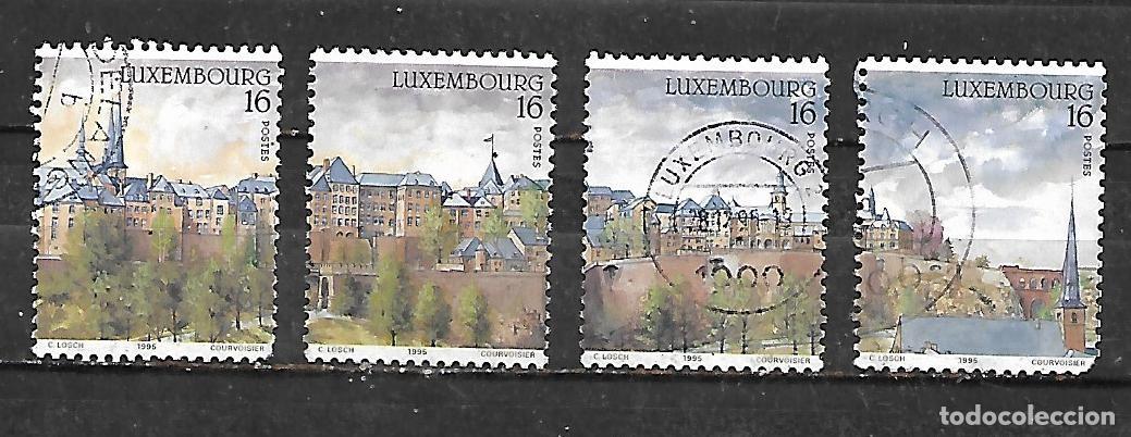 Sellos: 1995: Serie &rdquo;Vista panor&aacute;mica de la ciudad de Luxemburgo por el artista Carlo Losch&rdquo; (usado)