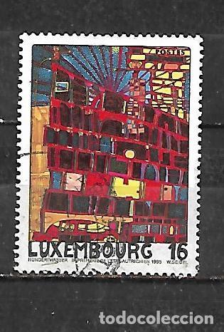 Sellos: 1995 Luxemburgo, capital europea de la cultura. Pinturas del artista austr&iacute;aco Friedensreich Hundert