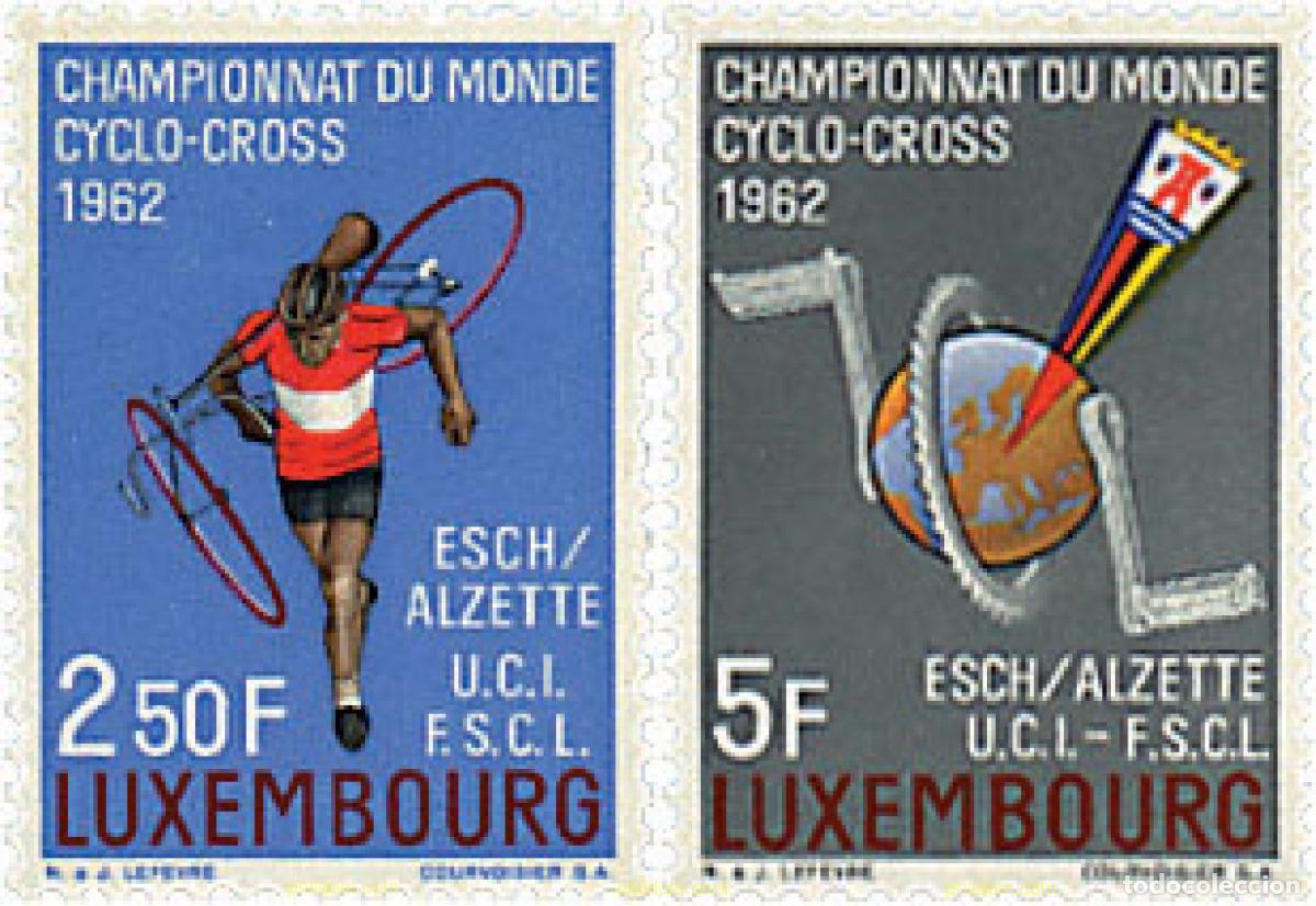 Sellos: 200877 HINGED LUXEMBURGO 1962 CAMPEONATOS DEL MUNDO DE CICLO-CROSS EN ESCH-SUR-ALZETTE