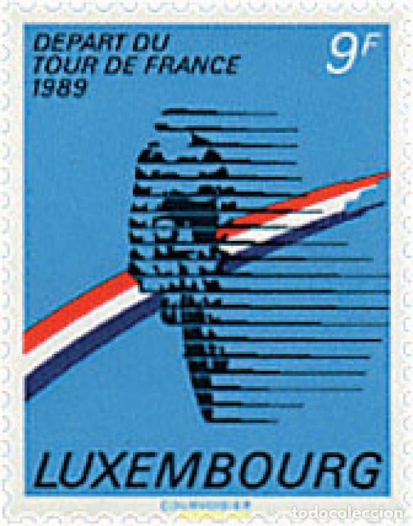 Sellos: 97659 MNH LUXEMBURGO 1989 VUELTA CICLISTA A FRANCIA