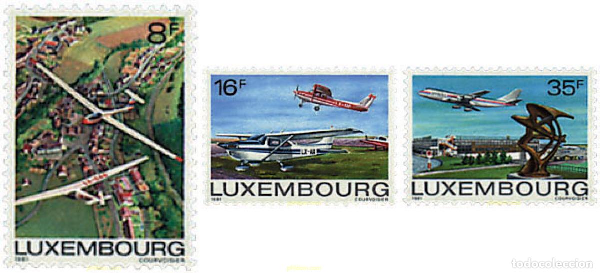 Sellos: 97563 MNH LUXEMBURGO 1981 AVIACION